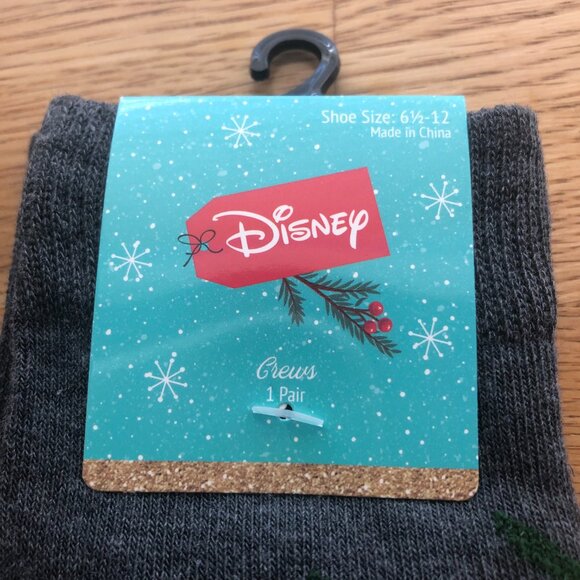 Disney Christmas Mickey Mouse Socks Stocking Stuffer NWT - Picture 3 of 5